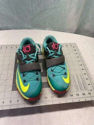 Zapatos para jóvenes Nike KD VII 7 GS Kevin Durant Hyper Jade Volt talla Y5.5 o para mujer’s 7. Foto 1 de 4