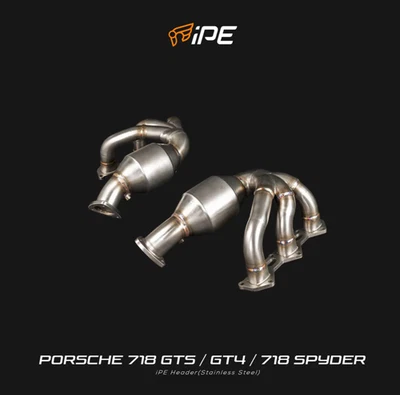 Cabezal deportivo para gato Porsche 718 Boxster/Cayman GT4/GTS/Spyder 4.0 982 iPE Foto 1 de 2