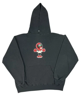 Sudadera con Capucha Y2k Homestar Runner Grande Negra Strongbad De Colección Foto 1 de 4