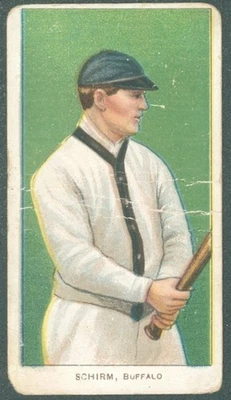 1909-1911 T206 George Schirm - Buffalo Bisons -  Piedmont 350/25 Factory 25 - Image 1 of 2