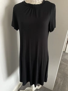 Ladies M&S Collection petite black  Knee Length Dress With Stretch Size 12 - Picture 1 of 9