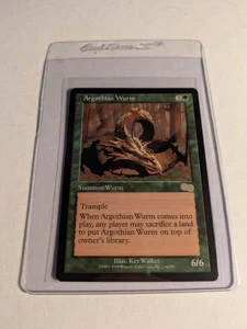Argothian Wurm MtG Urza's Saga Magic the Gathering Rare Green Creature - Picture 1 of 3