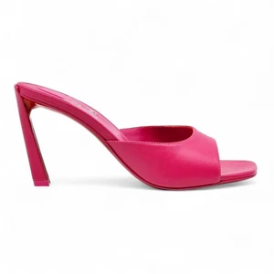 Christian Louboutin Condora 85 Leder Absatz Sandalen Pantoletten Rosa EU 37,5 US 7 - Bild 1 von 7