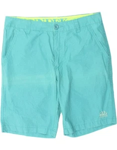 SUNDEK Mens Chino Shorts W30 Medium Blue Cotton CE05 - Picture 1 of 3