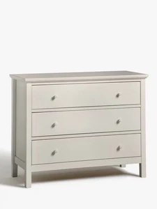 Cajonera de 3 cajones de lino para muebles de dormitorio John Lewis Wilton - Imagen 1 de 9