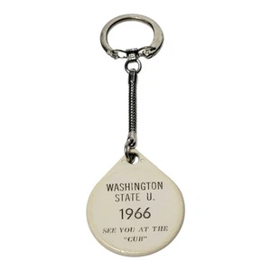 Portachiavi portachiavi vintage 1966 Washington State University Cougars RARO - Foto 1 di 3