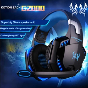 G2000 Gaming Headset Bass Surround Gaming Headphones with Noise Cancelling Mic - Afbeelding 1 van 15