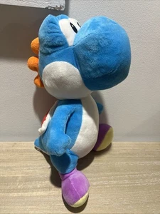 Nintendo Super Mario - Yoshi (Blue) Plush 35cm RARE - Picture 1 of 7