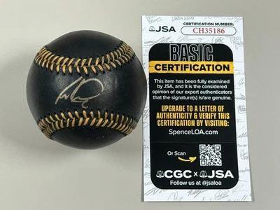 Ryan Howard Signed Official Black Baseball JSA COA Phillies ROY MVP World Series - Image 1 of 4