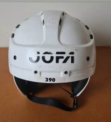 Capacete de hóquei no gelo branco JOFA390. Vintage anos 80 SR sênior - Imagem 1 de 4