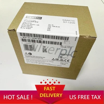 New Siemens 6ES7 212-1HE40-0XB0 6ES7212-1HE40-0XB0 SIMATIC S7-1200 CPU 1212C - Image 1 of 2