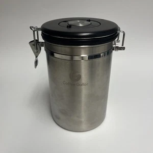 Coffee Gator Canister Stainless Steel Coffee Grounds and Beans Container - Picture 1 of 7