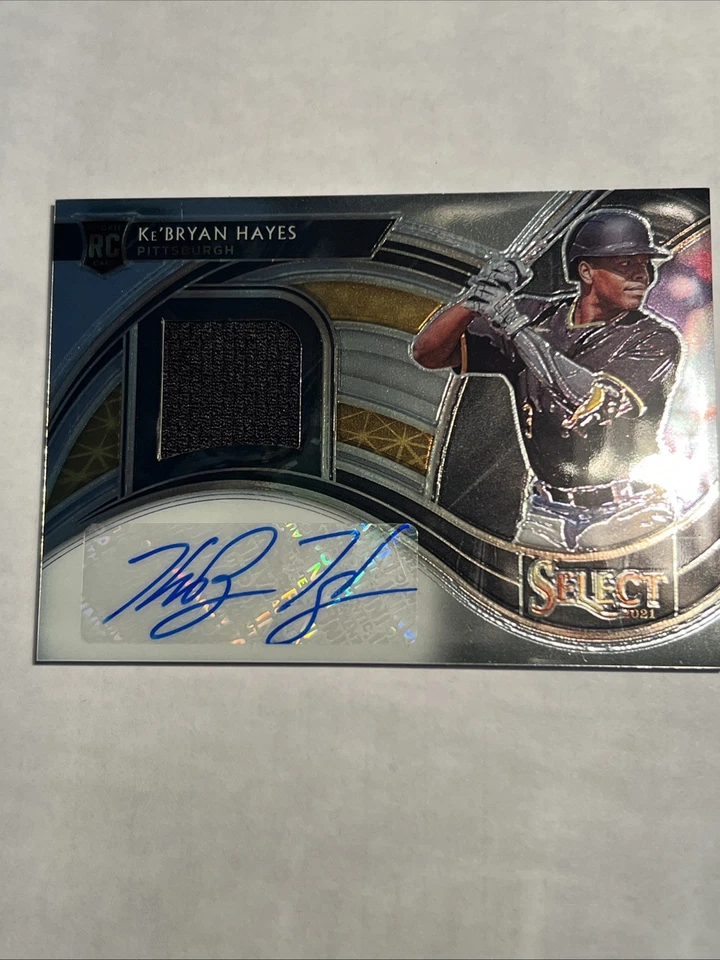 2021 Select Baseball Ke’BRYAN HAYES RC Patch Auto /299 Rookie #RJA-KH (RPA) - Image 1 of 4
