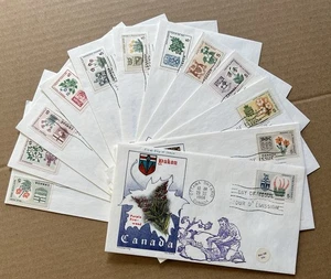 1964-66 Canada FDC Set • 12 Provincial Flowers Series • First Day Covers - Picture 1 of 24