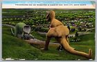 Tyrannosaurus Rex Triceratops Dinosaur Park Rapid City Dakota Południowa pocztówka VNG