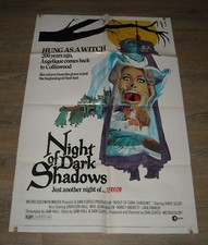 1971 NIGHT of DARK SHADOWS 1 SHEET MOVIE POSTER DAVID SELBY LARA PARKER HORROR