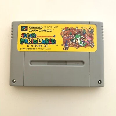 Nintendo Super Mario World Super Famicom SFC SNEC Tested from Japan - Image 1 of 2