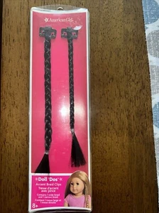 Poupée American Girl Dos 2 clips tresses marron foncé - NEUF - Photo 1/2