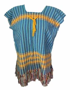 Used Blue Loomed Blouse XL - Picture 1 of 5
