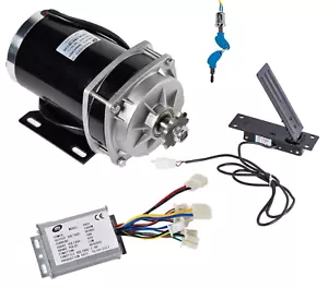 Electric Motor DC GEAR Reduction 1000W 48V+Reverse Control+FootThrottle+KeyLock - Picture 1 of 12