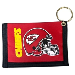 Kansas City Chiefs Tri-Fold Nylon Keychain Wallet - Picture 1 of 1