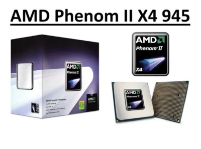 AMD Phenom II X4 945 Quad Core Processor 3.0 GHz, Socket AM2+/AM3, 95W CPU - Image 1 of 4