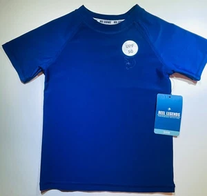 NWT Reel Legends Royal Blue swim shirt XS 4/5 S 6/7 Short Sleeve UPF Sun Top $20 - Picture 1 of 5