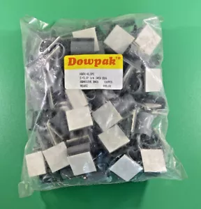 LOTE DE 100 CLIPS DOWPAK KWIK U-CLIP 3/4 IN. DIA. ADHESIVO TRASERO H1652 GRIS - Imagen 1 de 5