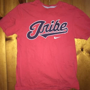 CLEVELAND INDIANS T Shirt MEDIUM NIKE TRIBE CHIEF WAHOO Cotton 2001 Vintage RARE - Picture 1 of 5