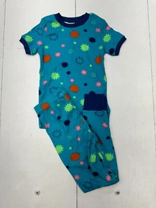 Spotted Zebra Blue 2 Piece Pajama Set Boys Size Small - Picture 1 of 7