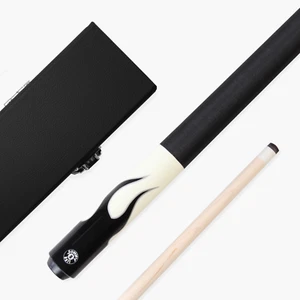Jonny 8 Ball FLAME 58 Inch 2 Piece Snooker Pool Maple Cue and Case Set 11mm Tip - Picture 1 of 56