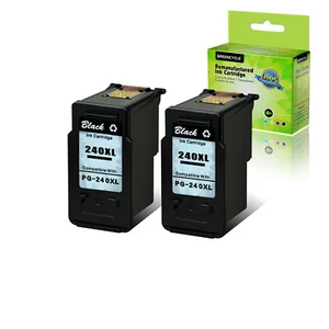2 Stück PG-240XL Tintenpatrone Schwarz für Canon PIXMA MG3220 MG3222 MX472 MX479 MX532 - Bild 1 von 7