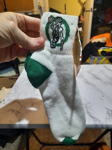 NOS Vintage 90s NBA Boston Celtics Logo Ankle Socks 80’s 90’s Cover
