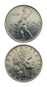 Italy 50 Lire Collectible Foreign Coin! 🇮🇹 Free Shipping!!!!! 💡 ✨ - Picture 1 of 6