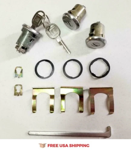 For 1971-1981 Cadillac Door & Trunk Lock set with GM Keys FREE SHIPPING - Image 1 of 1