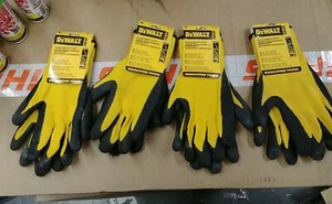 4 pares de guantes de trabajo DEWALT Radians amarillo/negro universal con agarre de goma XL - Imagen 1 de 1