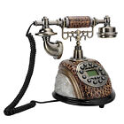 Retro Style Wired Landline Desk Telephone Corded Phone With Backlight Home O 2BB