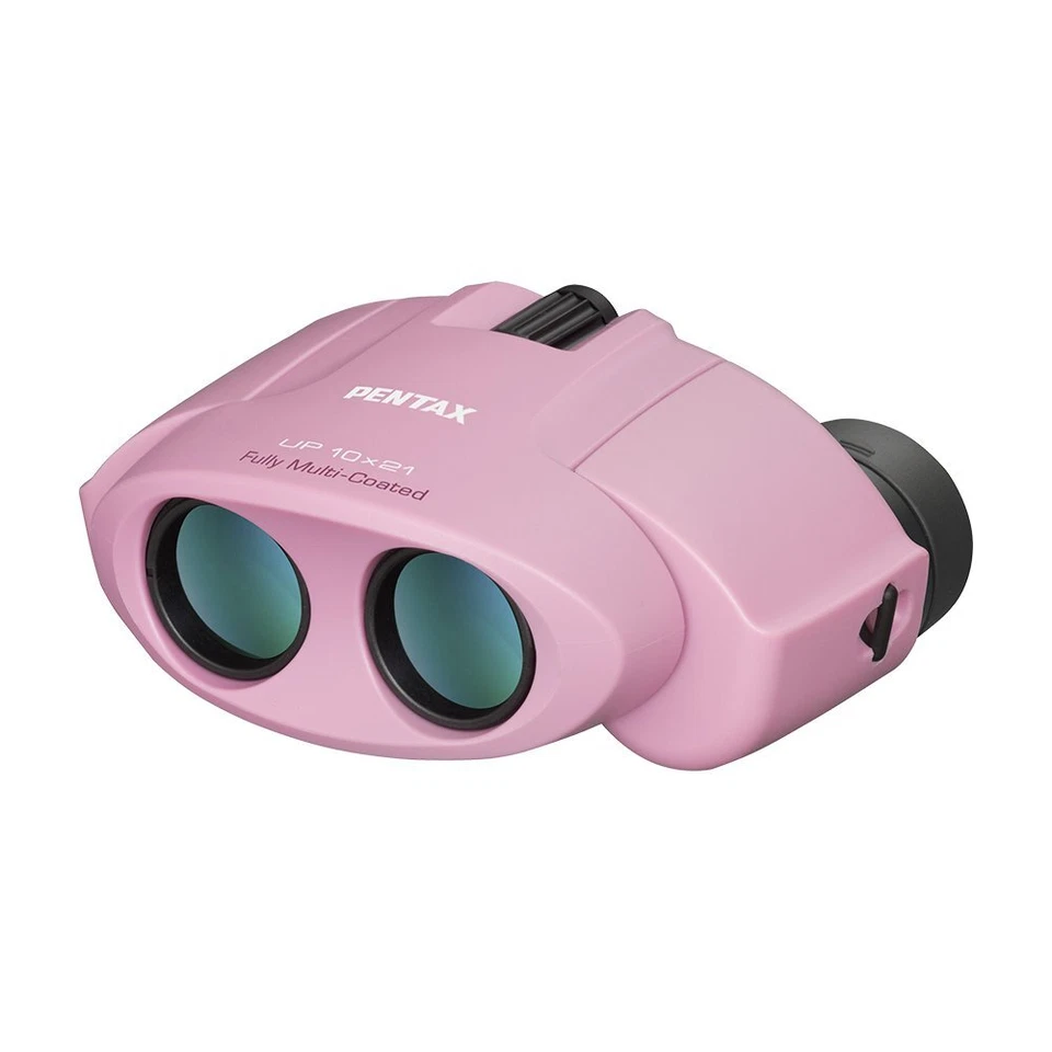 PENTAX Porro Prism Binoculars UP 10x21 Pink 61806 Multi Coating Lens w/case NEW - Image 1 of 3