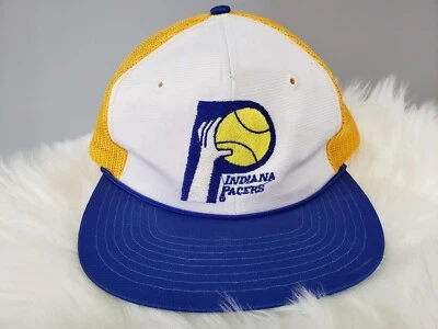 Sombrero amarillo vintage años 80 Indiana Pacers raro Snapback estilo camionero marca NBA Foto 1 de 4