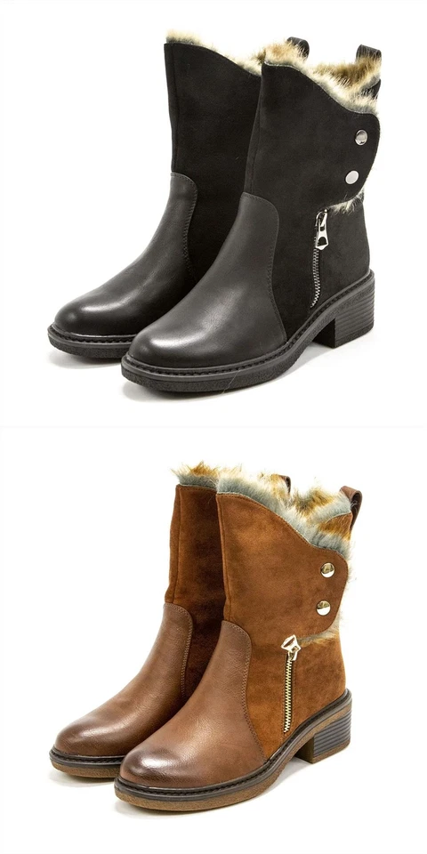 NUEVAS botas de invierno Patrizia para mujer de cuero sintético Saige Foto 1 de 1