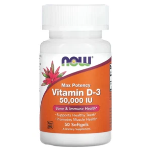 4 x Vitamin D-3, Max Potency, 50,000 IU, 50 Softgels(200 tabs in total) - Picture 1 of 1