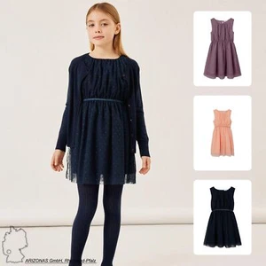 NAME IT Kinder kurzes Tüll Kleid Mädchen gepunktetes Spencer Dress NKFVABOSS NEU - Bild 1 von 14