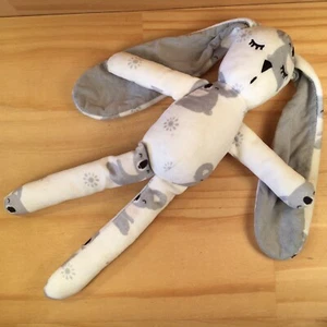 KOALA THE RABBIT “White” Gorgeous Velour Bunny Rattle Soft Toy Animal Friend - Picture 1 of 23