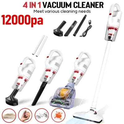 12KPa Cordless Stick Vacuum Cleaner Handheld High Power Suction Carpet Floor Car - Image 1 of 4
