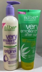 Alba Botanica Very Emollient Products - Lotion & Aloe Vera Gel - CHOOSE ITEM! - Picture 1 of 3