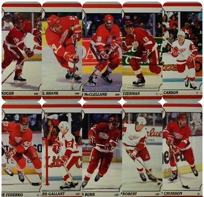 !NHL Team Lot (DETROIT RED WINGS) 1990- Steve Yzerman, Bob Probert and more - Image 1 of 4