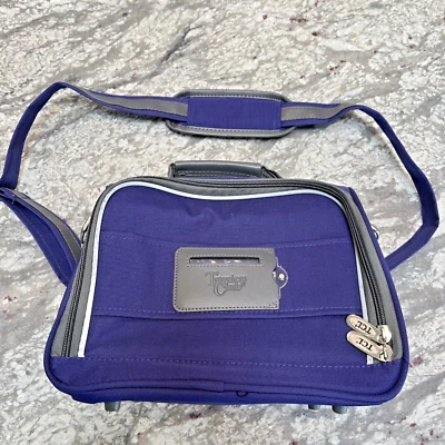Travelers Club Boarding Tote 12 In Shoulder Strap Carry On Bag Purple - Image 1 of 4