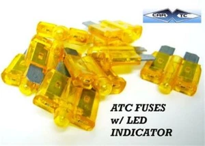 FUSIBILI ATC/ATO BLADE 5 AMP (10pz) 5A con indicatore LED: dimensioni standard - Foto 1 di 2