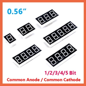 8 Segment LED Displays Common Anode / Cathode Different 1 2 3 4 5 bits 0.56 inch - Picture 1 of 18