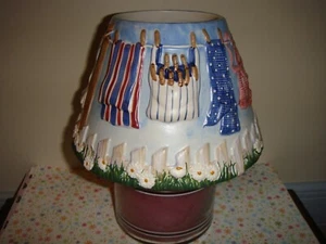 Yankee Candle Large Shade Summer Clothes Line & Fence  - Imagen 1 de 9
